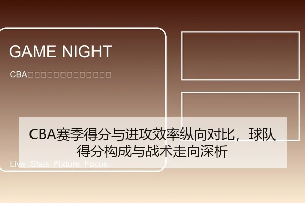 CBA赛季得分与进攻效率纵向对比，球队得分构成与战术走向深析